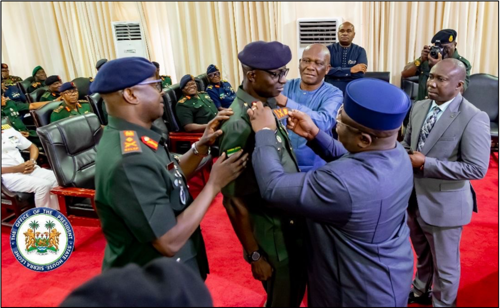 President Bio Decorates New Chief Of Defence Staff And Other General Ranking Officers