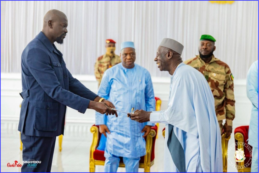 Ambassador Yumkella presents credentials to Guinean President Doumbouya