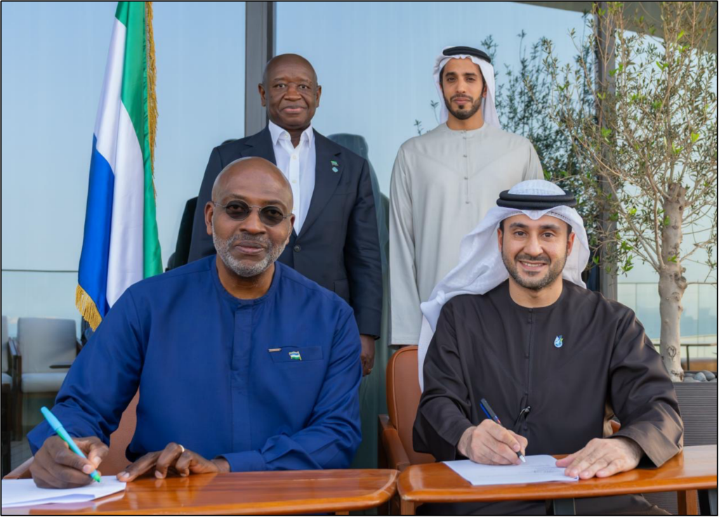 Sierra Leone and Abu Dhabi’s Global South Utilities sign MoU for 500MW renewable projects