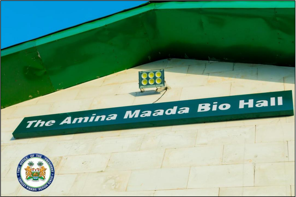 SLPP district office in Kono named after President Bio’s daughter, Amina