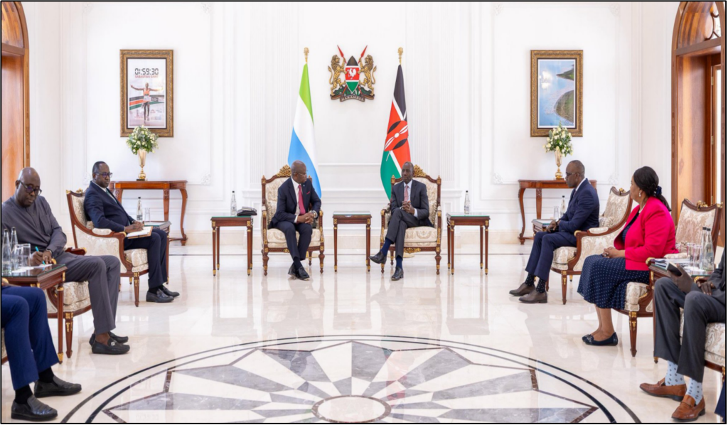 President Ruto steps up diplomacy with Sierra Leone as Kenya rallies support for Njoki Ndung’u’s ICC bid
