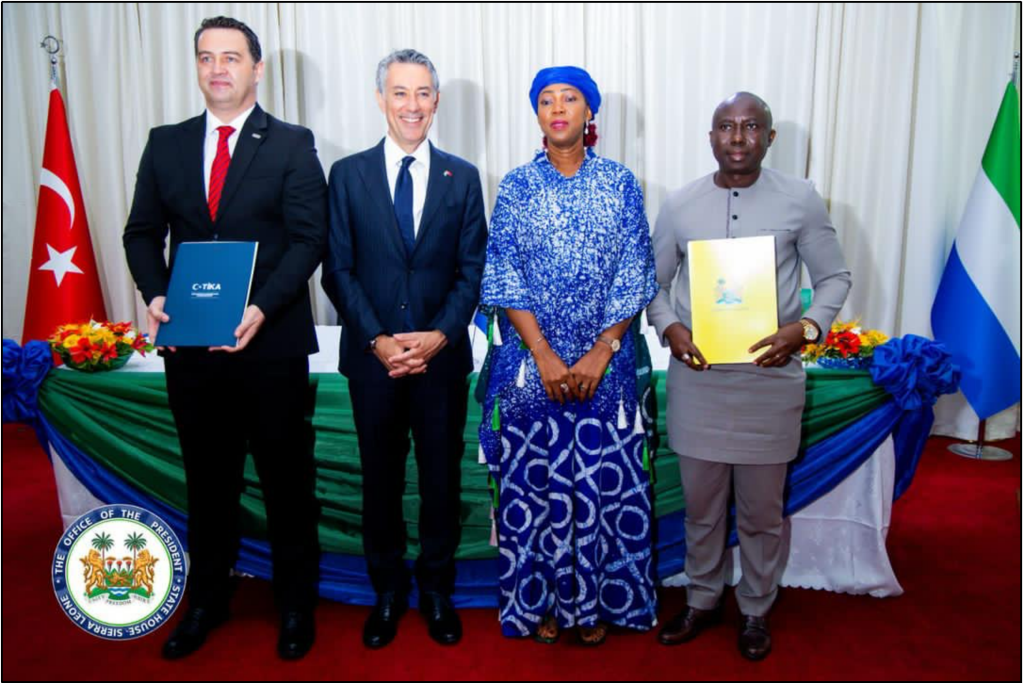 Sierra Leone and Turkey sign agreement to build Emine Erdoğan Mother and Child Hospital in Bo