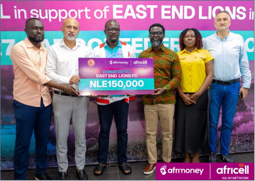 Africell, Afrimoney Donate Le150,000 to East End Lions For CAF Confederation Cup