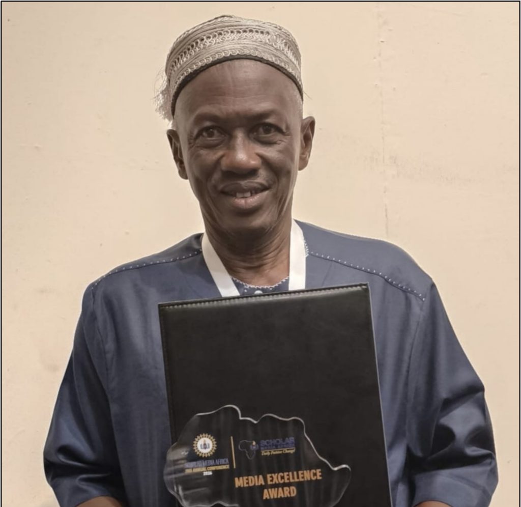 Editor Bai Bai Sesay honoured at Scholar Media Africa Awards in Nairobi
