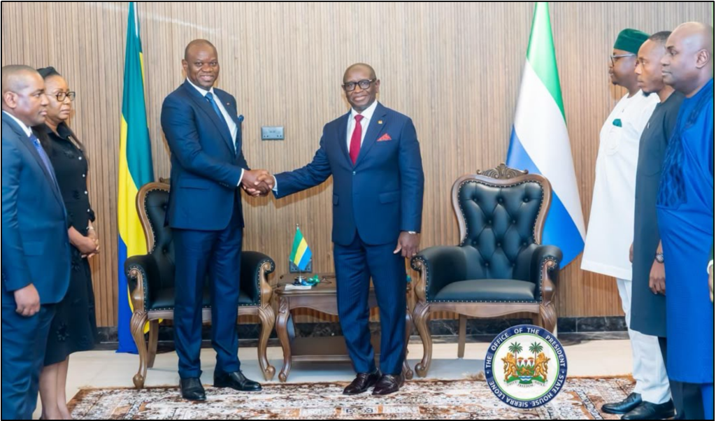 Sierra Leone, Gabon Enhance Relations to Forge Strategic Partnership on resources, trade and sea security