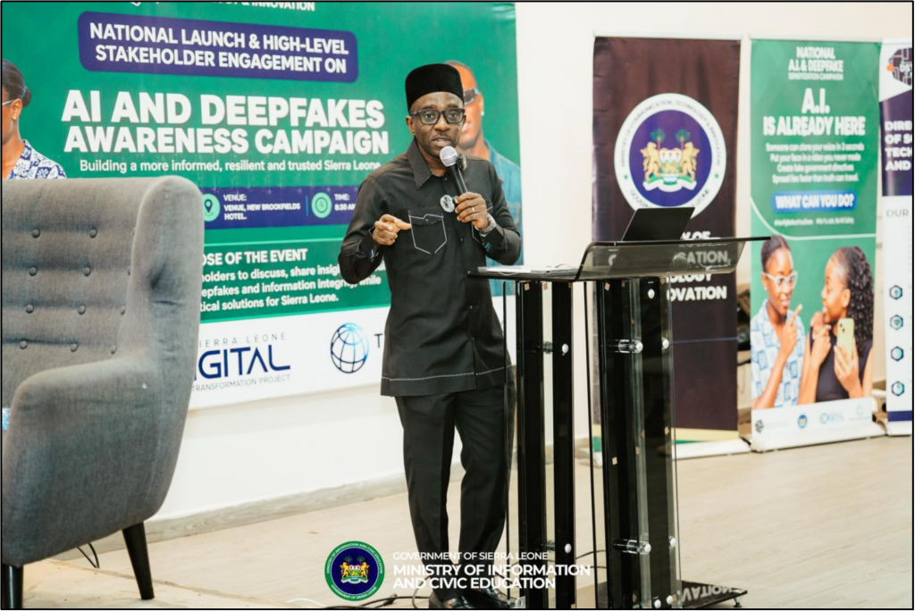 Sierra Leone minister calls for caution in adoption as country launches national AI, deepfake awareness campaign